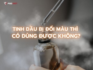 tinh dau bi doi mau thi co dung duoc khong