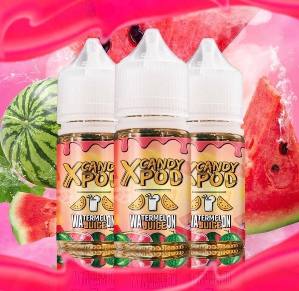X Candy Pod Saltnic watermelon juice