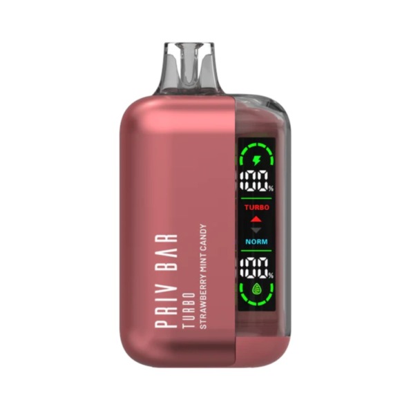 Priv Bar Turbo 10000 Hoi Keo Dau Bac Ha Strawberry Mint Candy 1